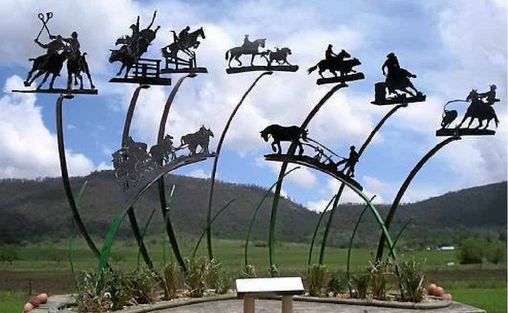 The equestrian sculpture may have found its home.